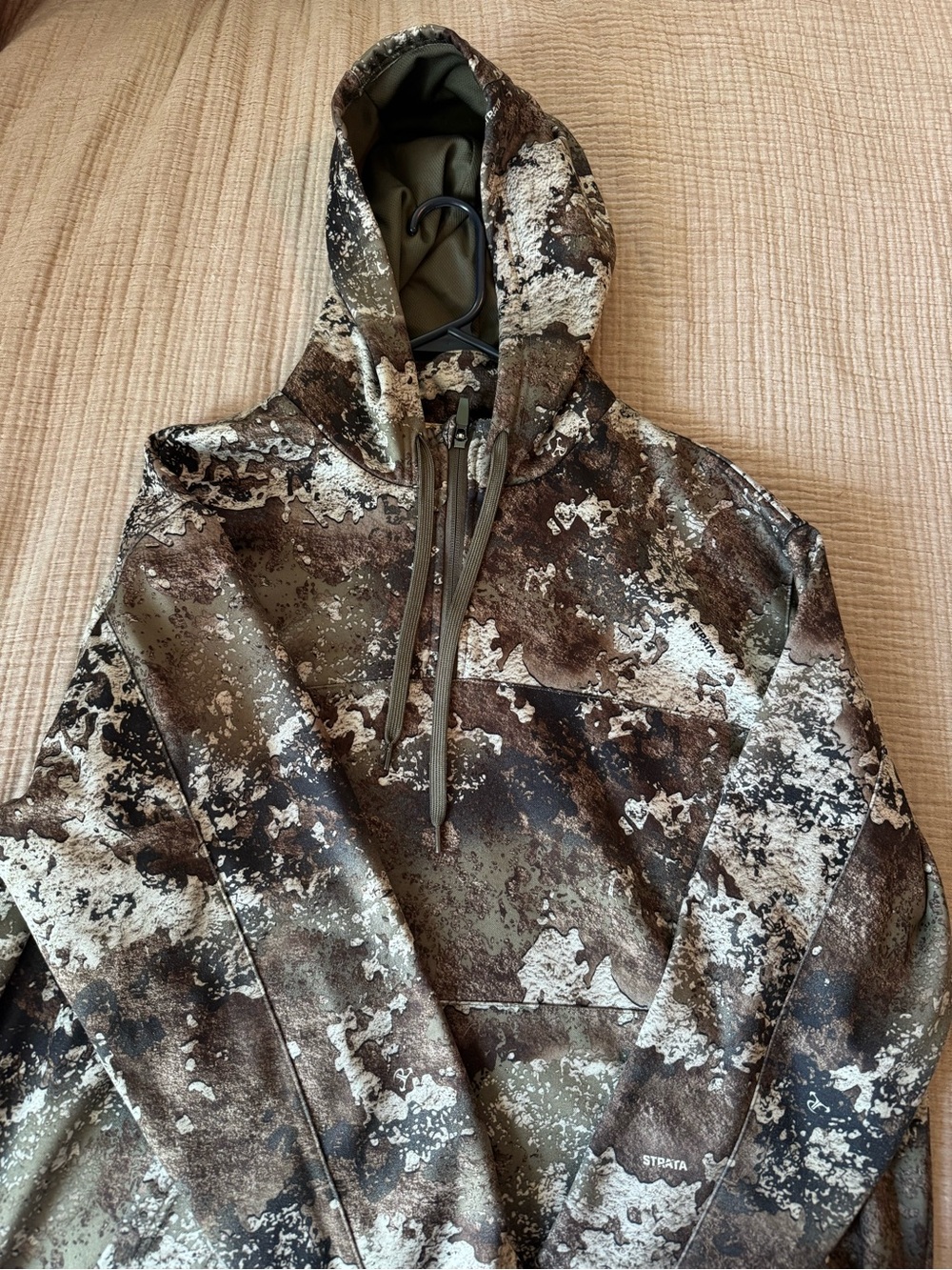 RedHead Camo Hooded Jacket in Brown, Green, White